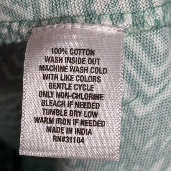 Ocean + Coast Womens Pullover Sweater Large Aqua Blue Geo Lightweight Swim Beach - Picture 7 of 13